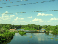 Нижний мост через реку Урал (Малый мост). 2008 год
