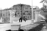 Центральный вход на стадион «Авангард». 1950-е годы